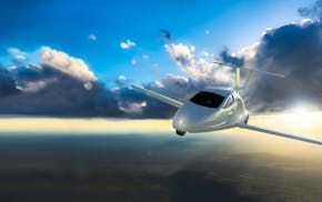 A flying car prototype made by Oregon-based Samson Sky.