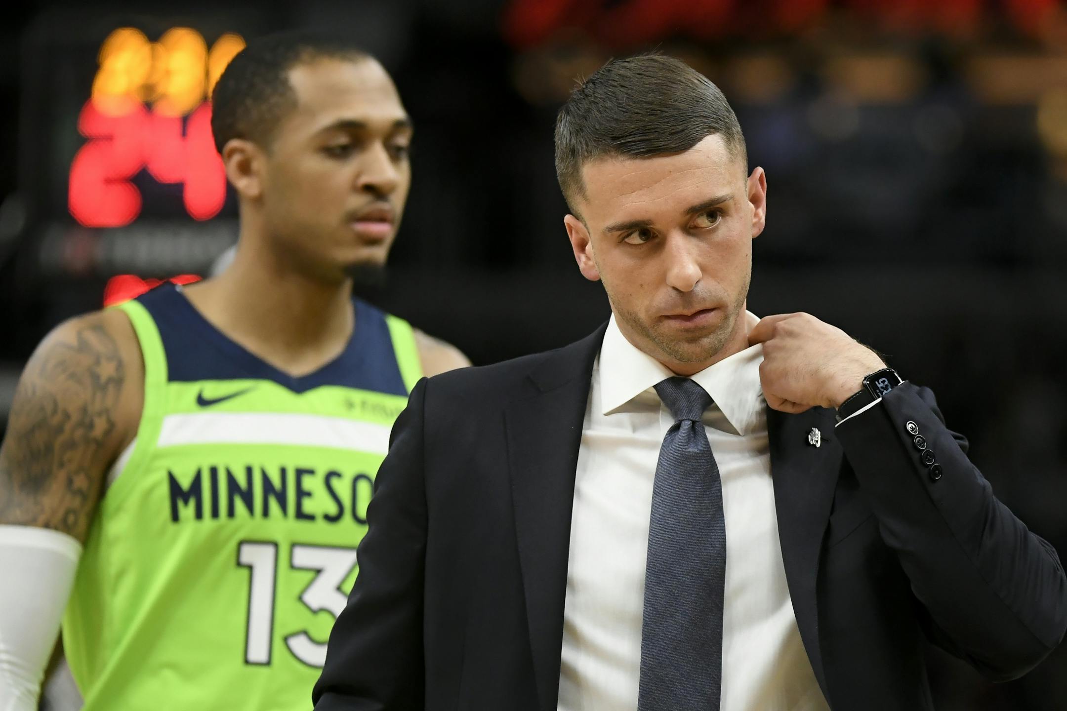 Timberwolves interim coach Ryan Saunders would like the interim tag removed for next season.
