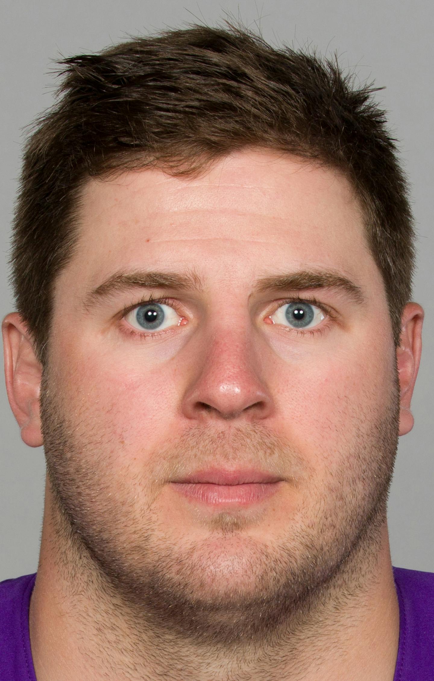 This is a 2017 photo of Riley Reiff of the Minnesota Vikings NFL football team. This image reflects the Minnesota Vikings active roster as of Wednesday, April 26, 2017 when this image was taken. (AP Photo) ORG XMIT: NFLHS17