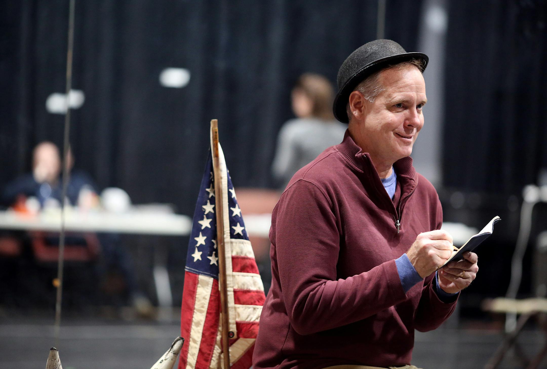 “I love being in a play. … Being an actor is so much fun,” said Tod Petersen as he prepared for “Gypsy,” which opens in previews next weekend at the Pantages.