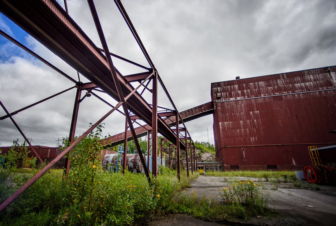 A former iron ore processing plant near Hoyt Lakes, Minn., would be used by PolyMet as part of a planned copper-nickel mining operation.