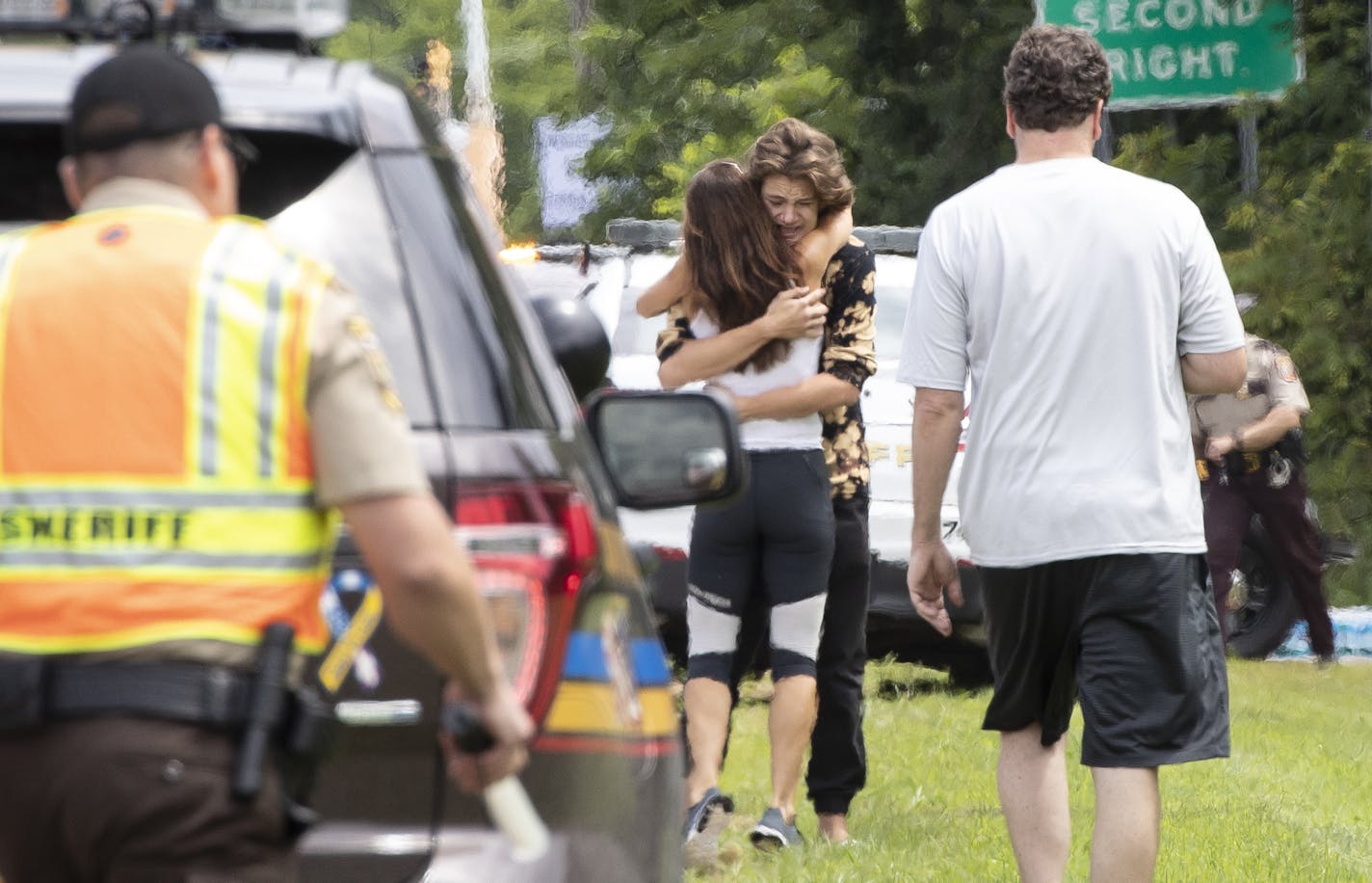 The scene of an officer-involved shooting in Chanhassen on Friday that left a 16-year-old boy dead with his parents nearby after a brief standoff outside his Chanhassen home.