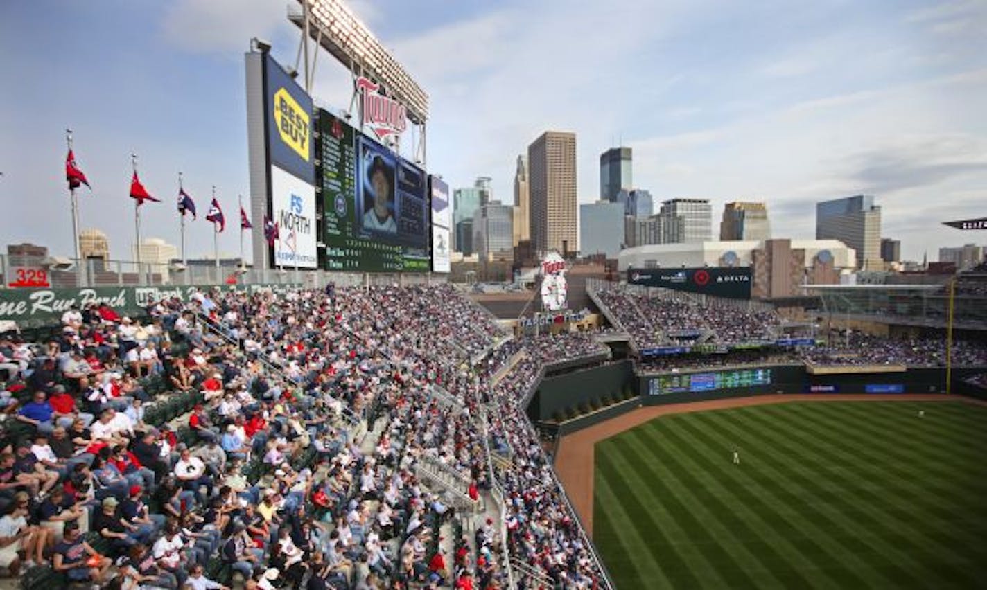 Fans may care only about whether the sky is sunny or cloudy, but legally the space above the Twins ballpark is divided into vertical tracts controlled by different entities.