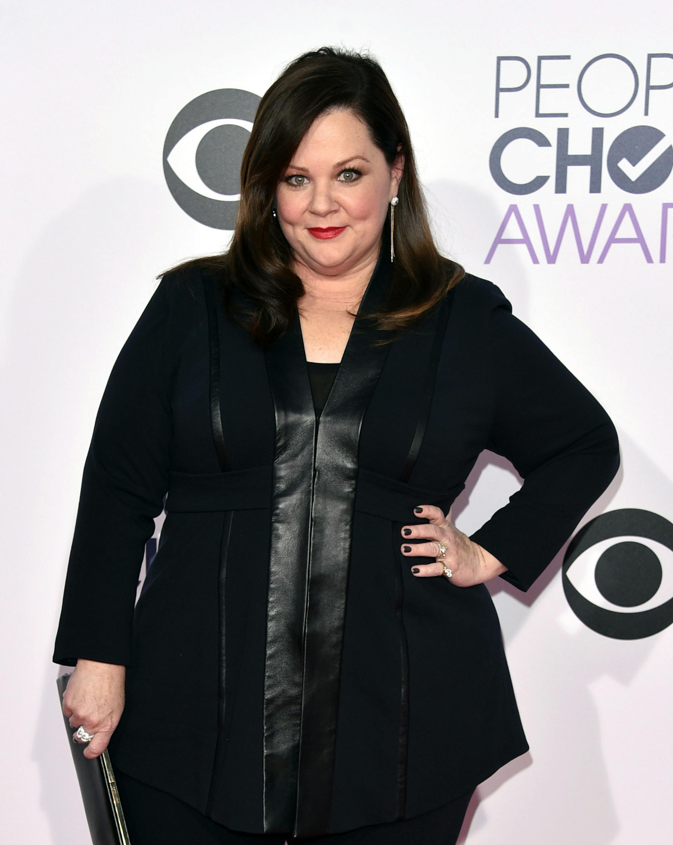 Melissa McCarthy arrives at the People's Choice Awards at the Nokia Theatre on Wednesday, Jan. 7, 2015, in Los Angeles. (Photo by John Shearer/Invision/AP)