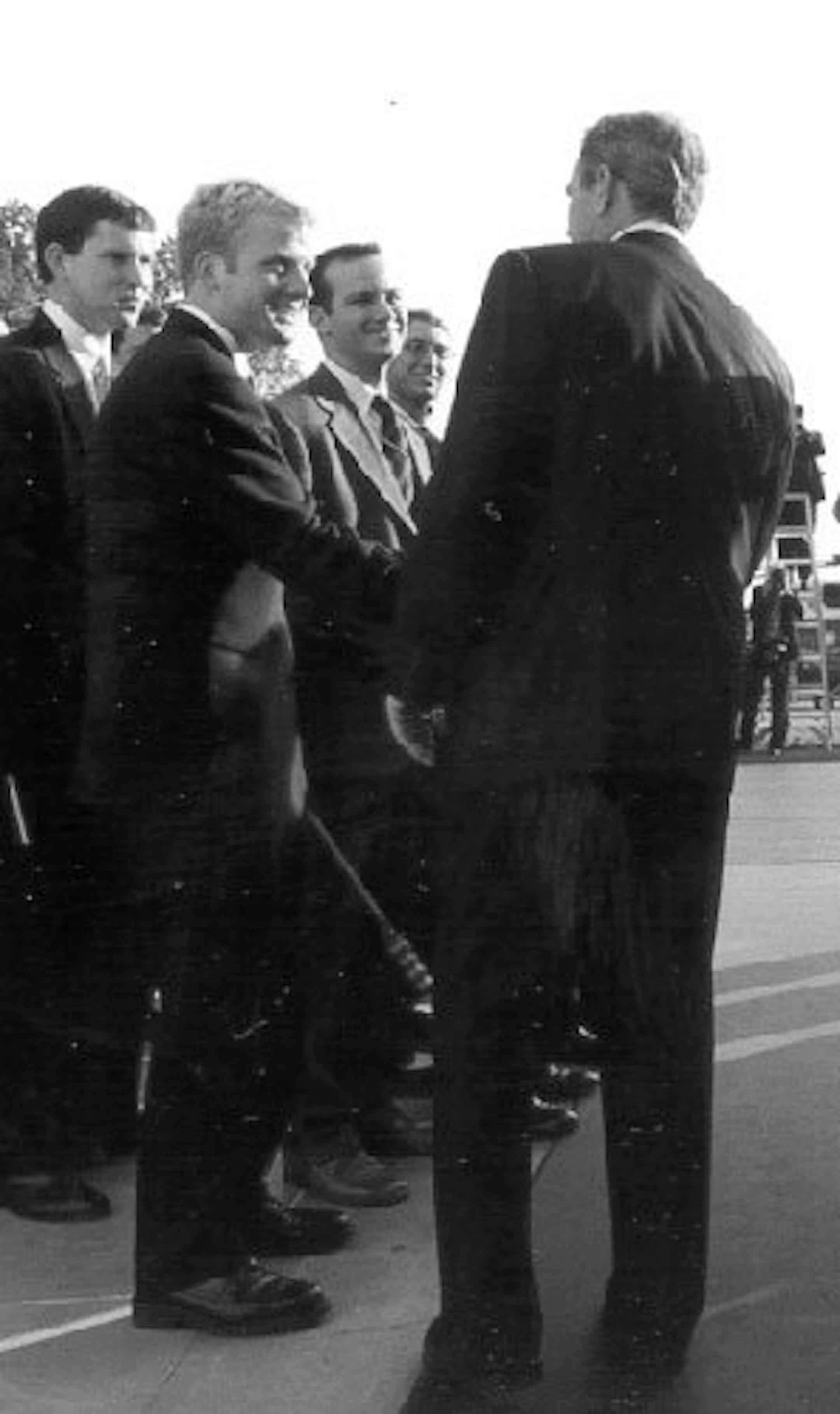 Brehm with President Bush