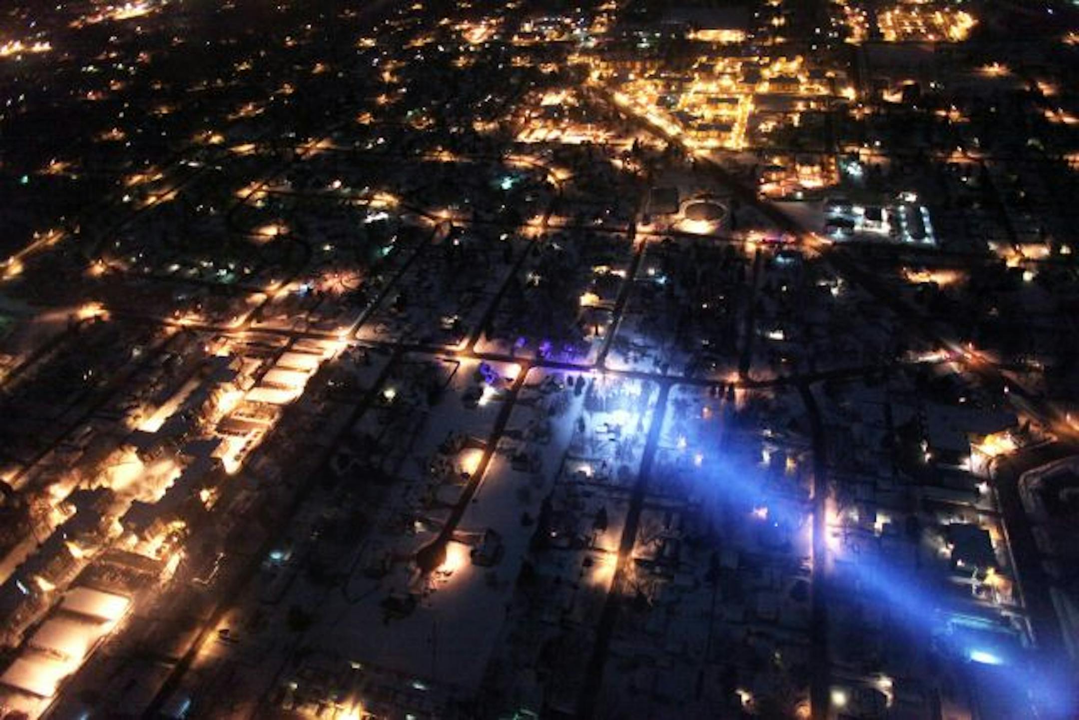 From their helicopter, Latt and Burgess used a spotlight to help police officers and dogs on the ground as they searched for a man in New Hope. The officers can also help ground patrols by using laser beams to pinpoint the location of someone fleeing the scene of a raid.