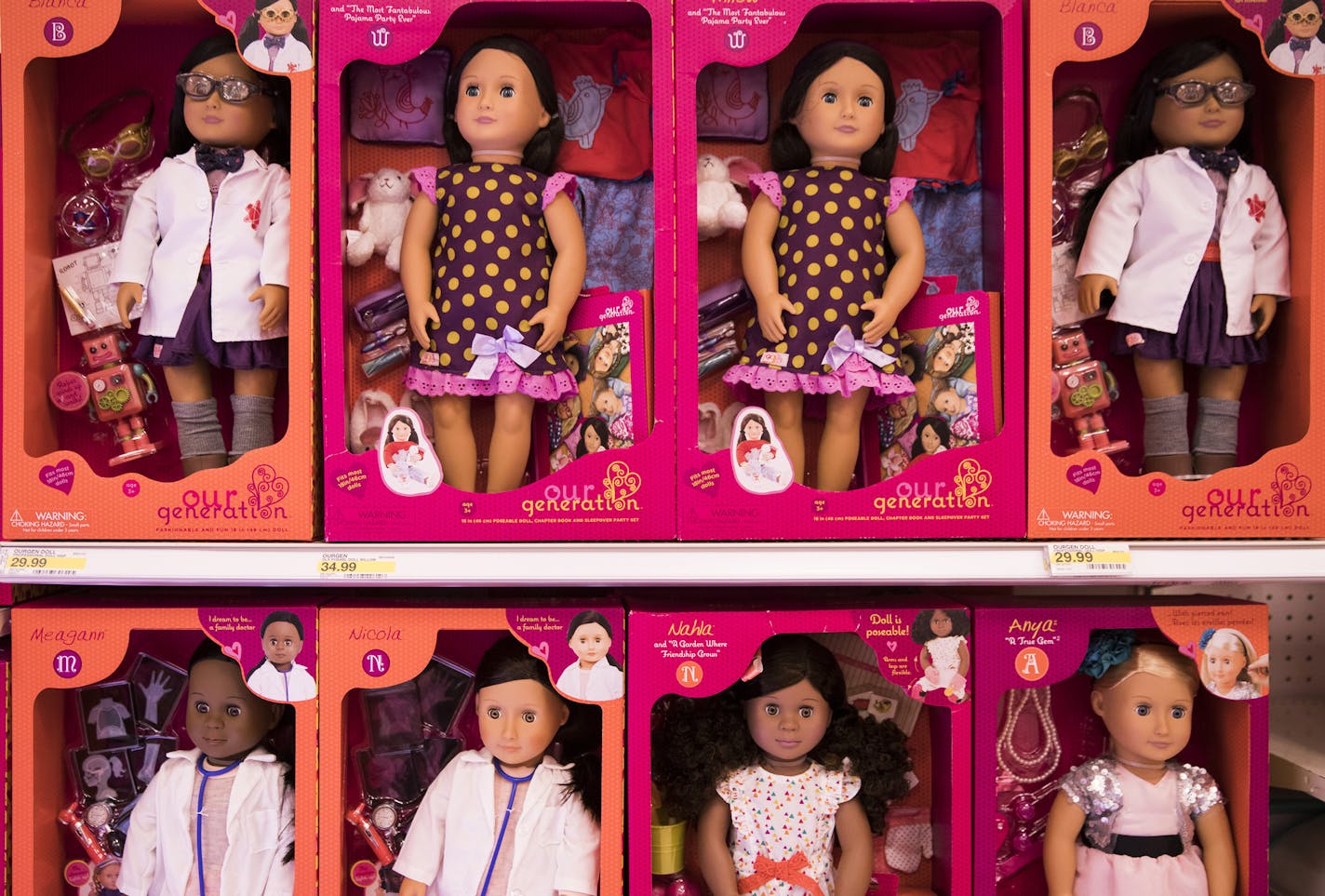 Our Generation: More skin tones and eye colors highlight Target&#x2019;s Our Generation doll line, which is one of the company&#x2019;s biggest toy brands.