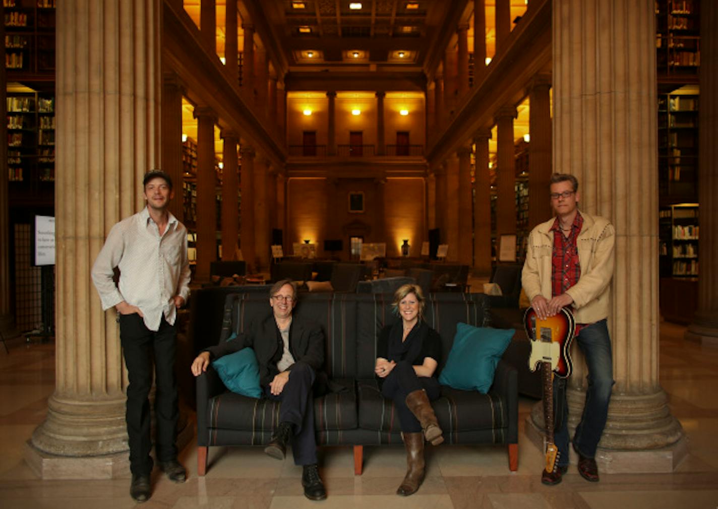 The "Real-Phonic" crew, from left: Erik Koskinen, Thom Middlebrook, Molly Maher and Paul Bergen.