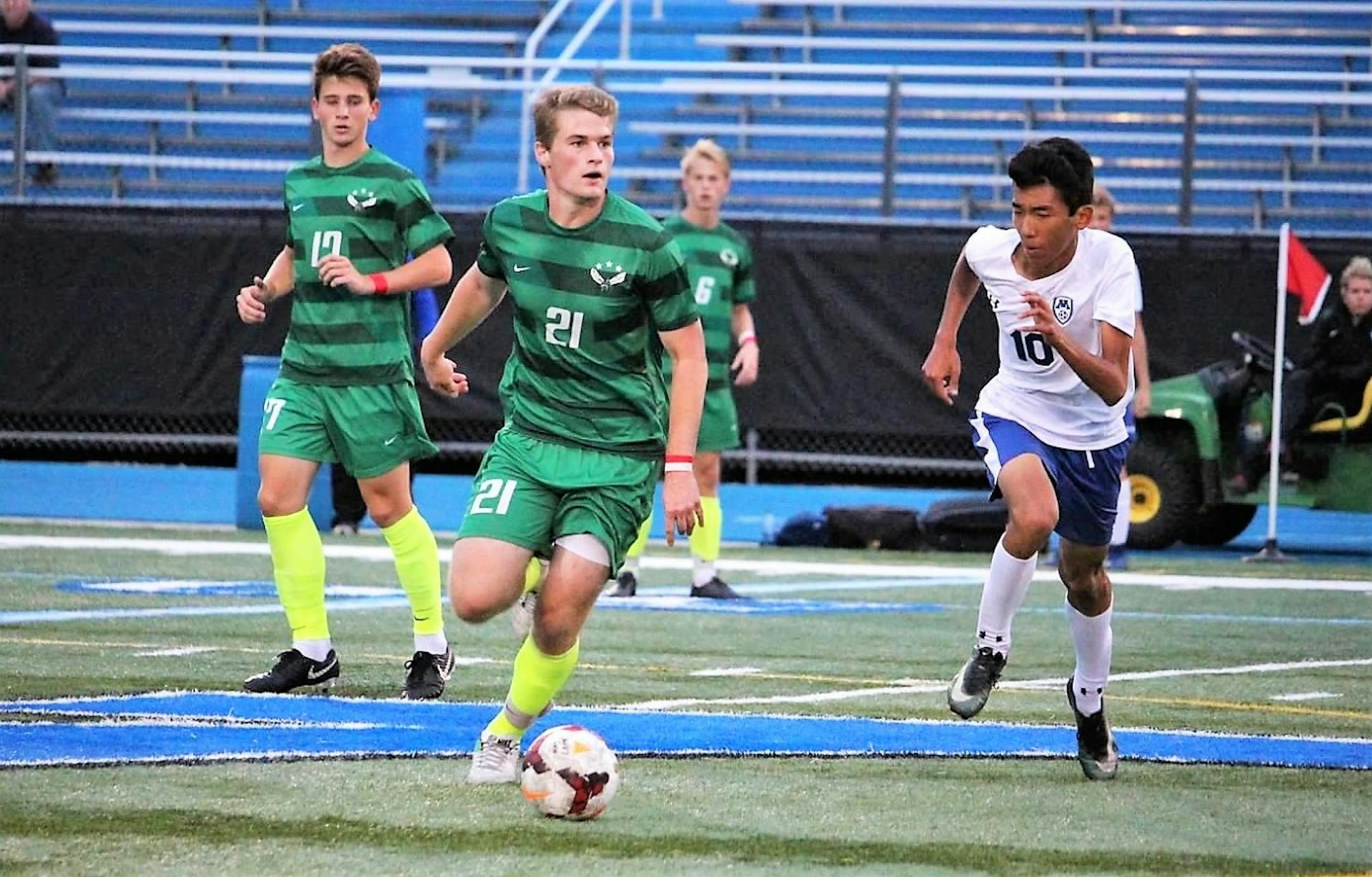 Edina senior attacker Raphael Cattelin purged nearly a season's worth of frustration, caused by an injury, in the Hornets' final five regular-season games, scoring 10 goals.