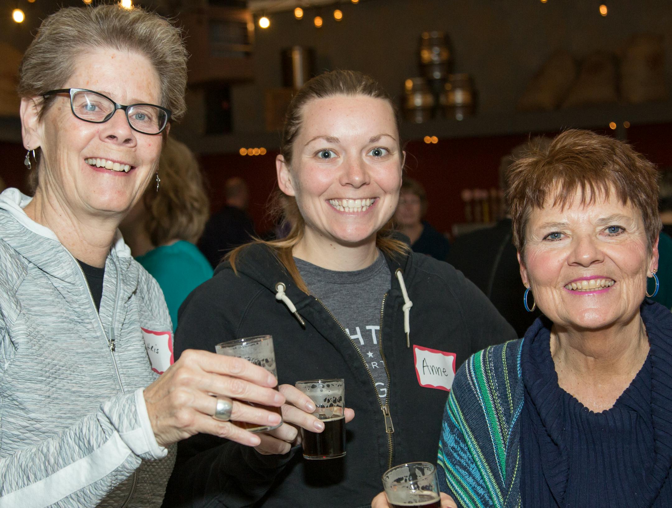 Chris Reisdorf and Anne and Jane Wagemaker.