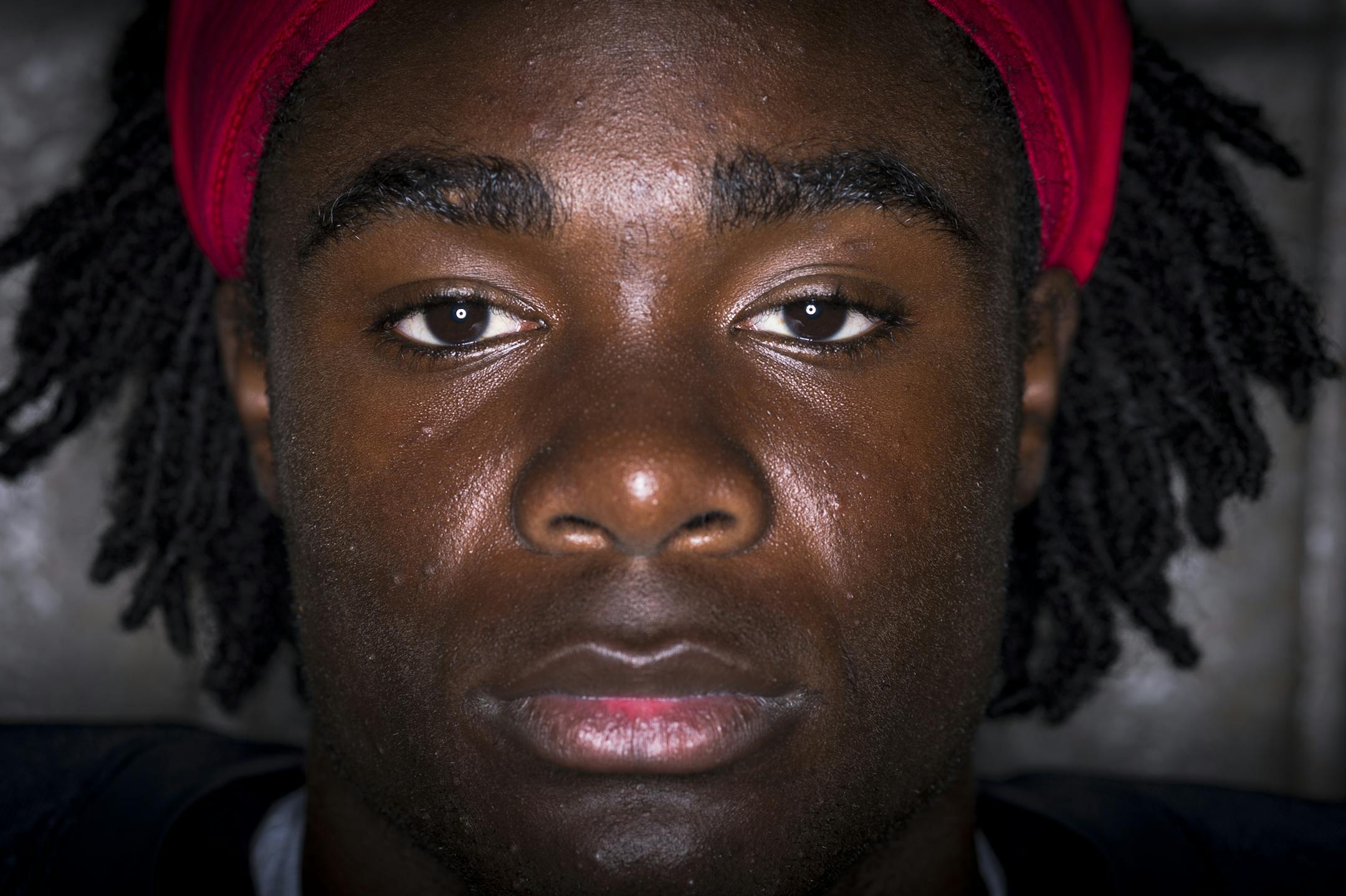 Eden Prairie's J.D. Spielman was photographed outside the State Theatre Tuesday night. ] Aaron Lavinsky • aaron.lavinsky@startribune.com Prep football special section photoshoot on Tuesday, August 11, 2015 at the State Theatre in Minneapolis.