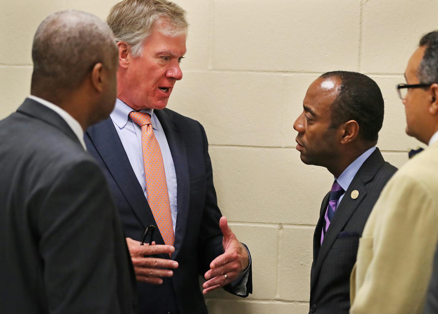 St. Paul Mayor Chris Coleman also met with NAACP President Cornell Brooks.]At the Progressive Baptist Church in St. Paul, Governor Mark Dayton and NAACP President Cornell Brooks met in a closed door meeting. Brooks also addressed the congregation regarding the Philando Castile shooting.Richard Tsong-taatarii@startribune.com