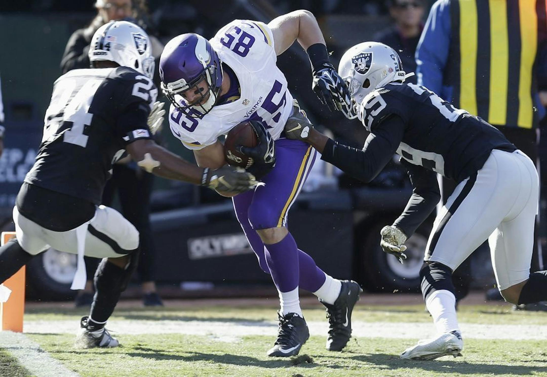 Minnesota Vikings tight end Rhett Ellison (85)