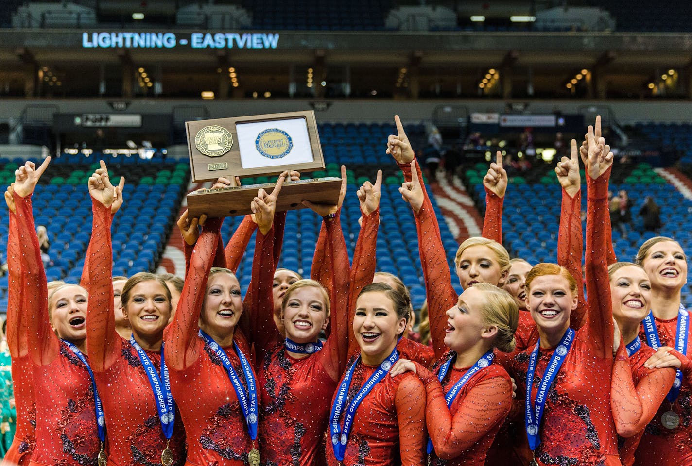 Eastview High School took first place in the Dance Team State Tournament, Jazz finals Friday evening at the Target Center. ] Elizabeth Brumley special to the Star Tribune