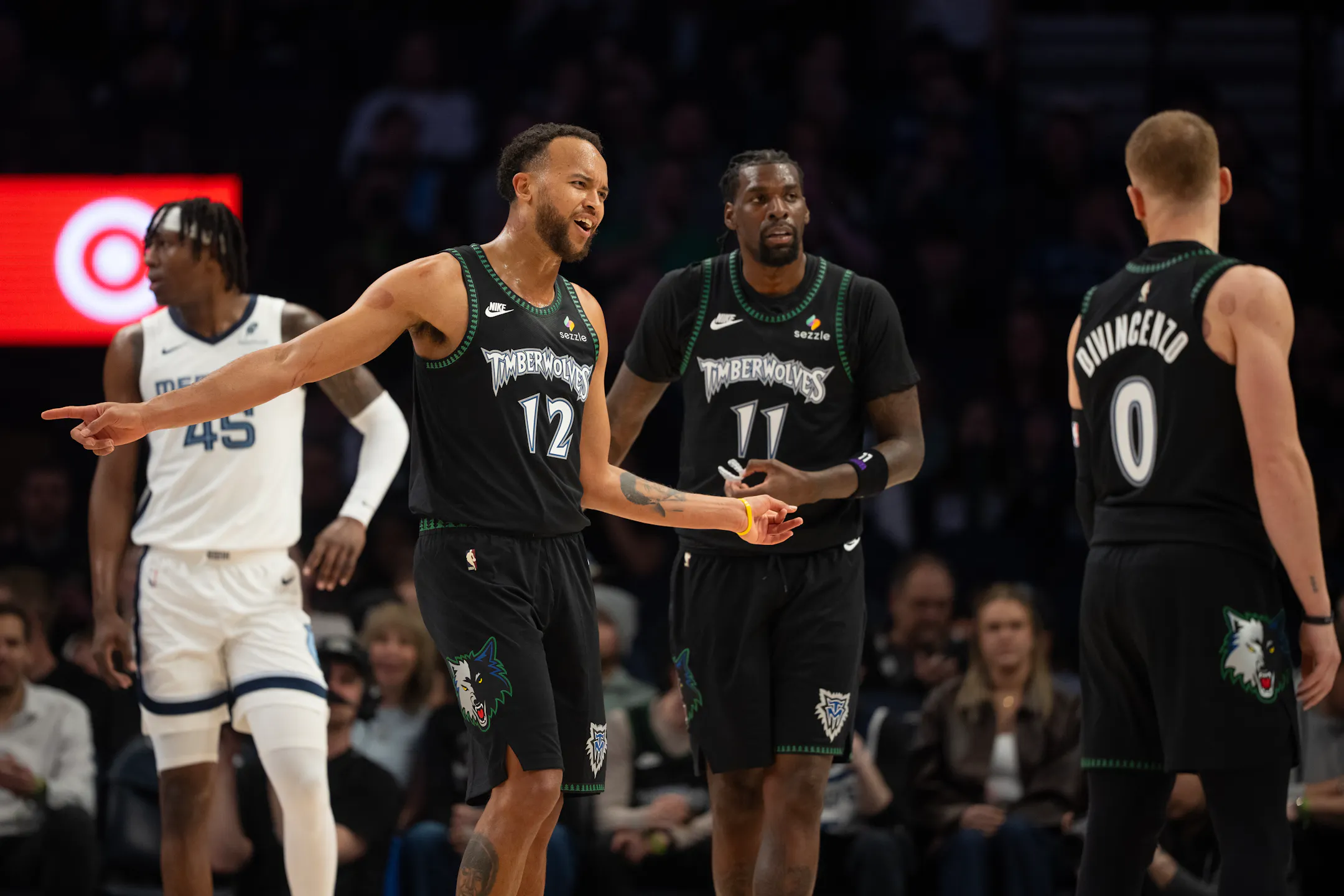Min Wolves Logo Timberwolves extend win streak to four in a row, rally past Grizzlies