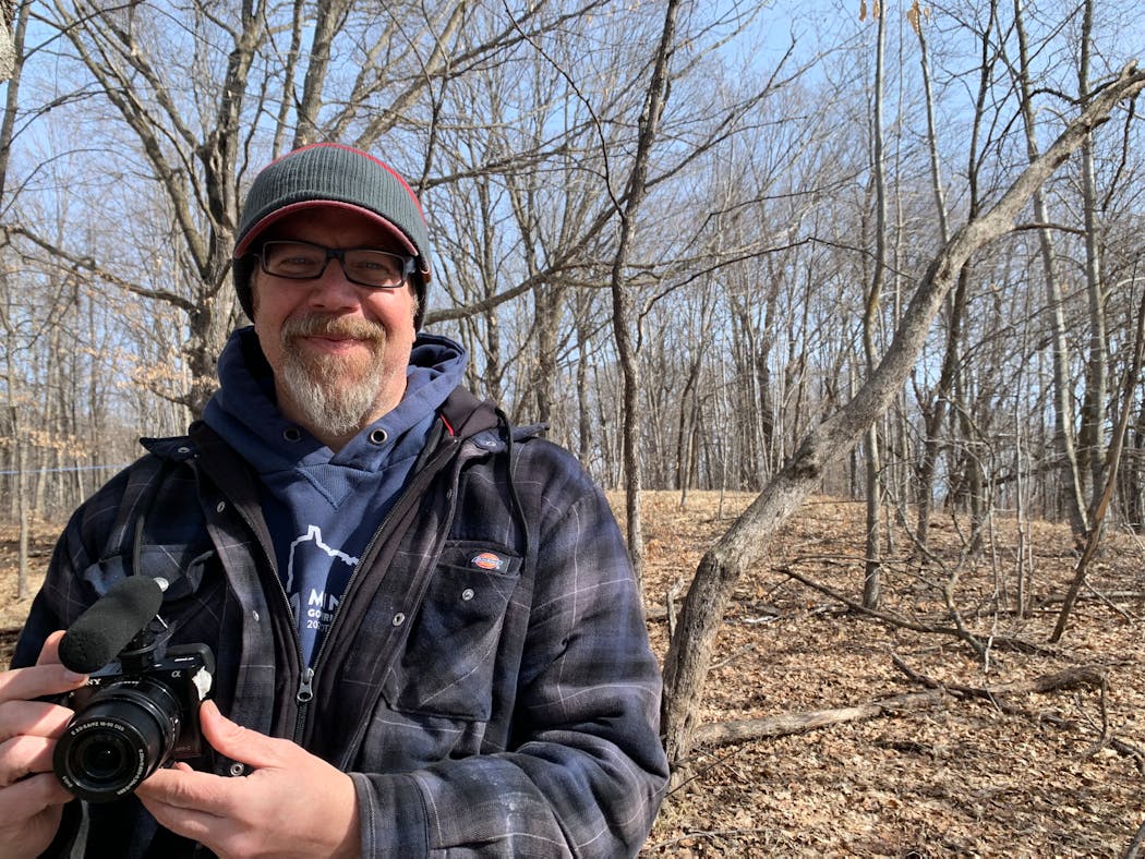 Rural rebound coordinator Erik Osberg documented the maple syrup harvest at Maplewood State Park near Pelican Rapids.