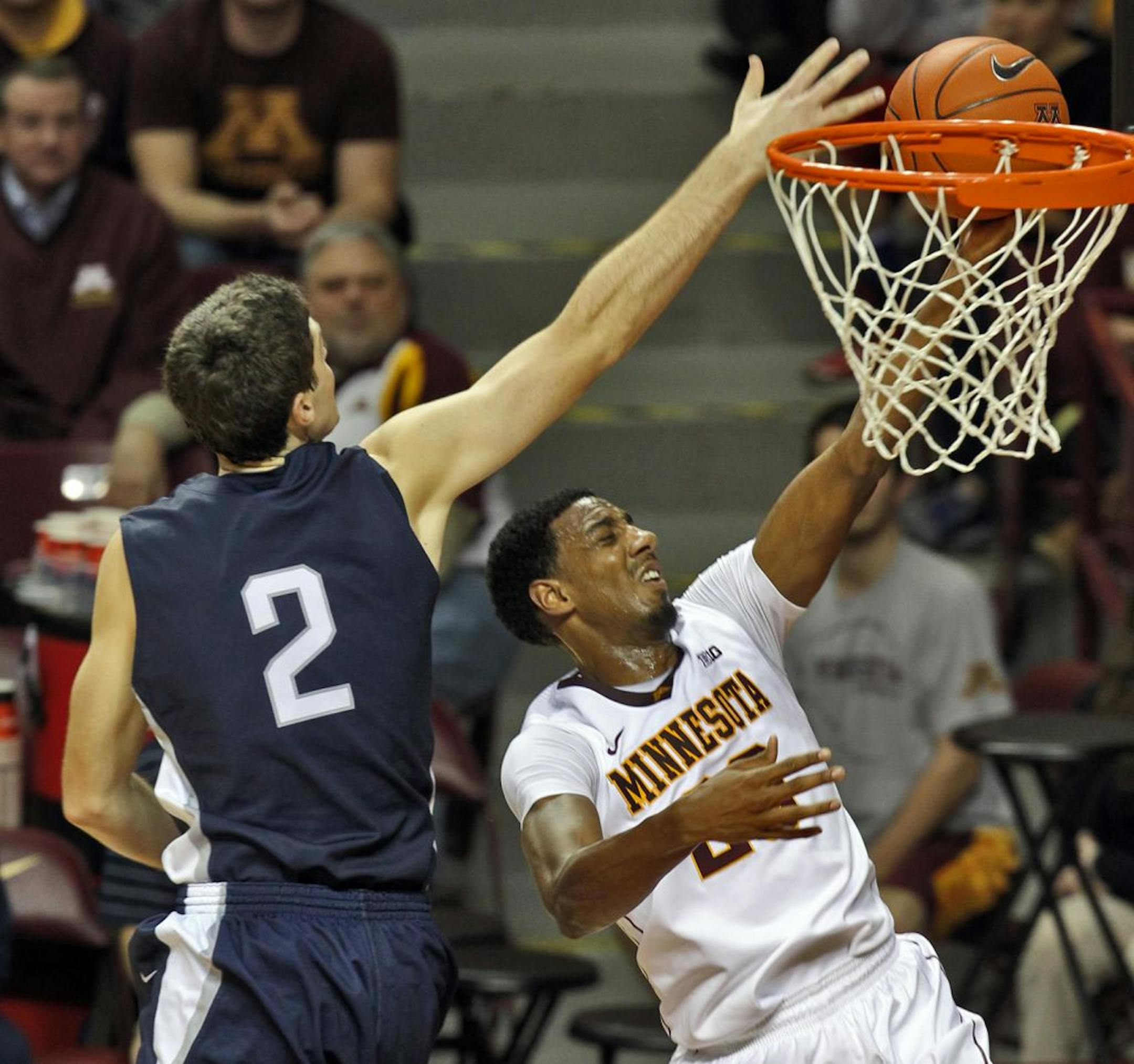 Junior guard Austin Hollins is one of four Gophers starters averaging in double figures so far this season. "We don't have just one guy who can score," teammate Joe Coleman said. "We have different leading scorers every game."