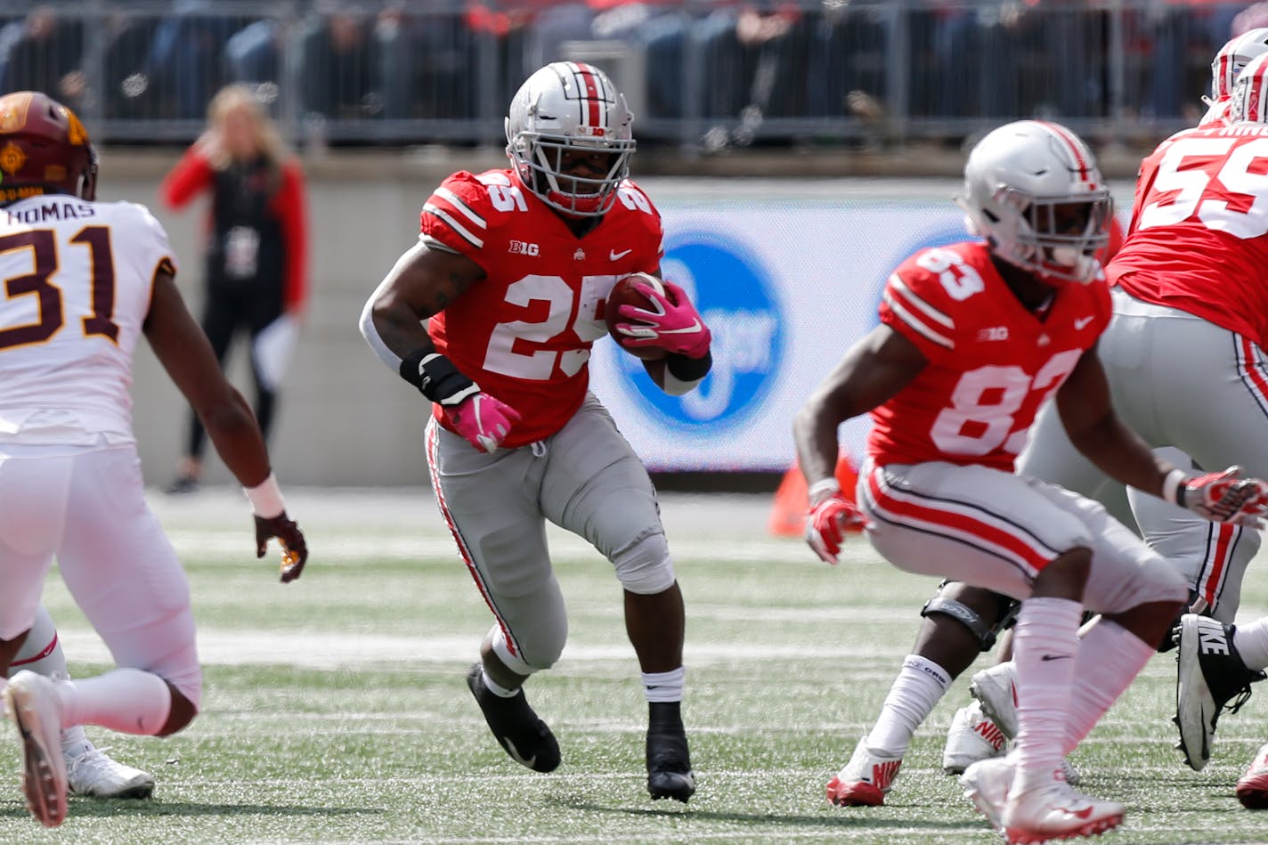 Ohio State running back Mike Weber