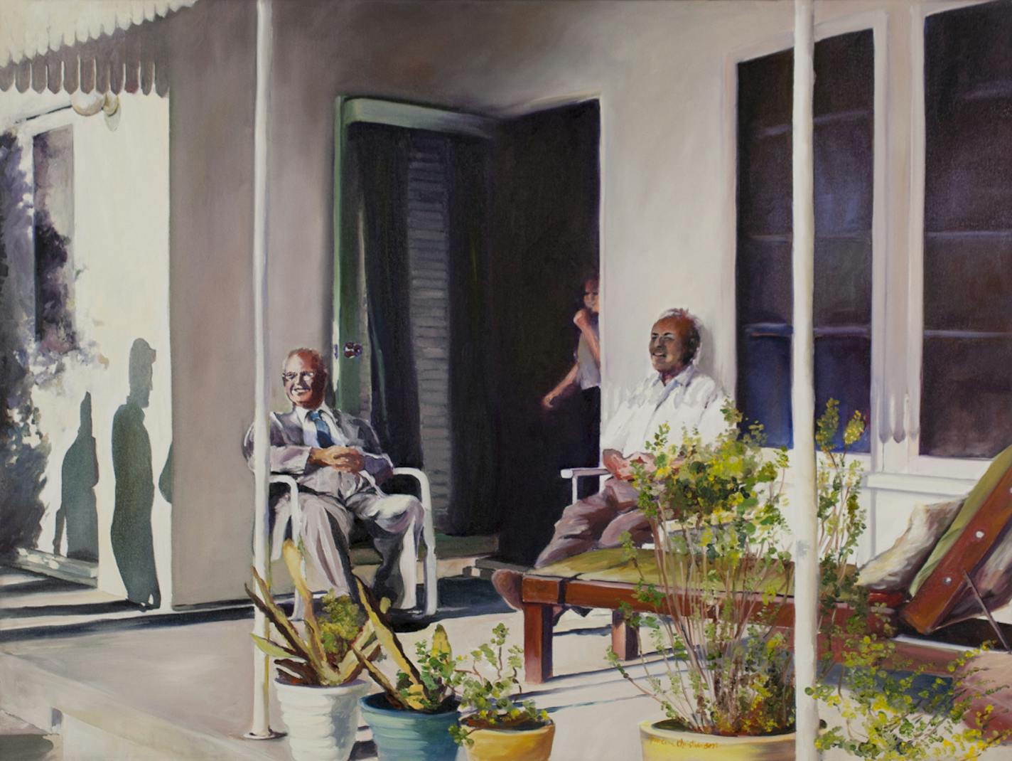 Francene Christianson's painting "Sunday on the Porch."