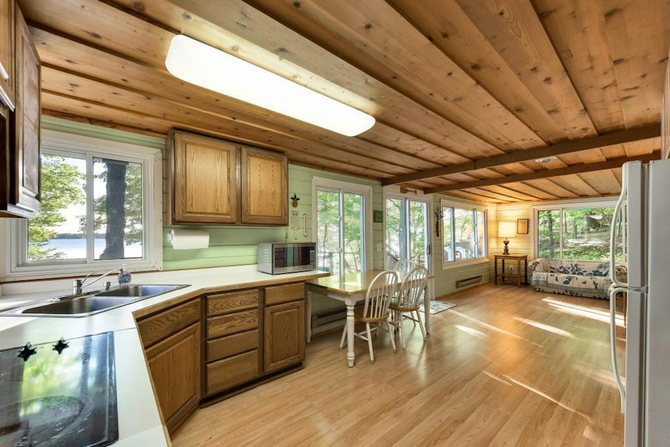 The kitchen is open to the living area.