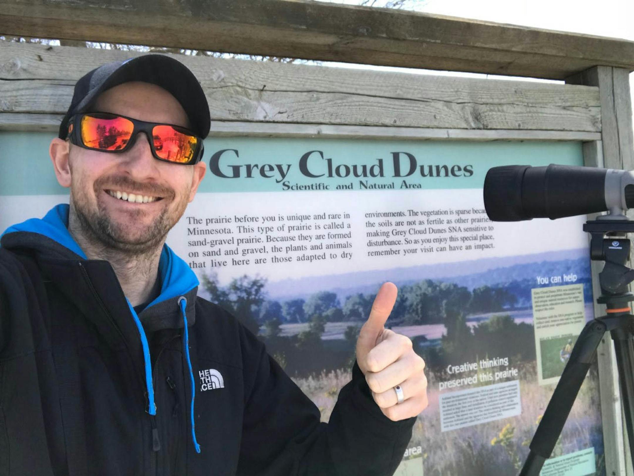 Birdwatcher Gregory Jahner III of St. Paul Park.