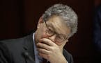 FILE - In this June 21, 2017 file photo, Sen. Al Franken, D-Minn., listens at a committee hearing at the Capitol in Washington. Franken apologized Thu