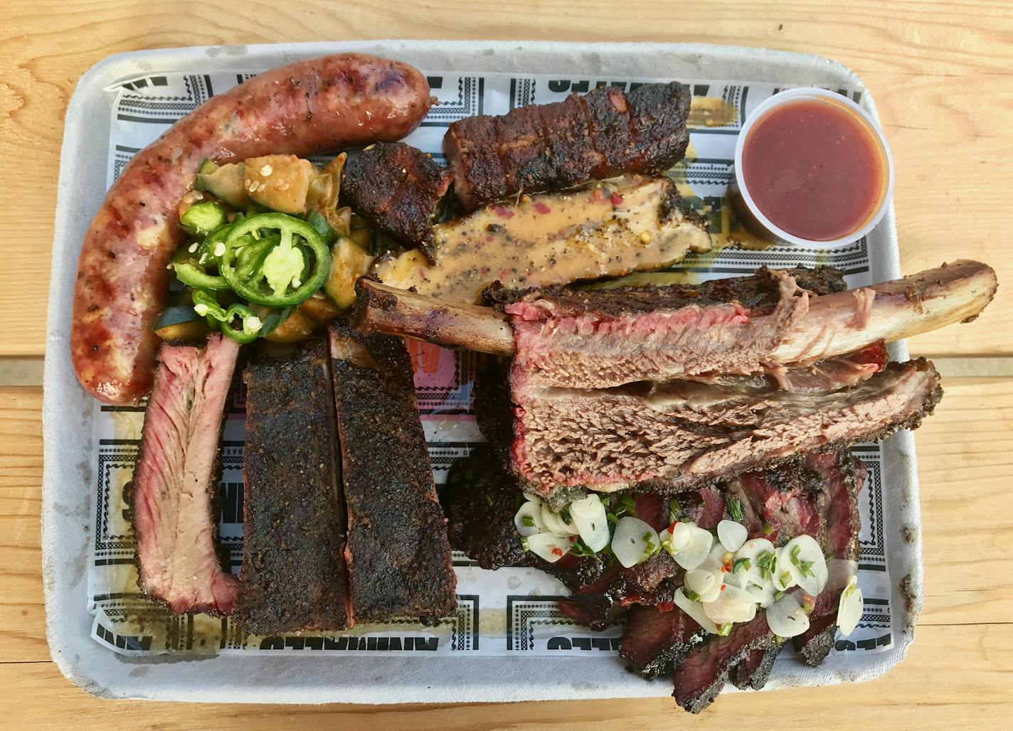 A sampling at Animales BBQ Co.