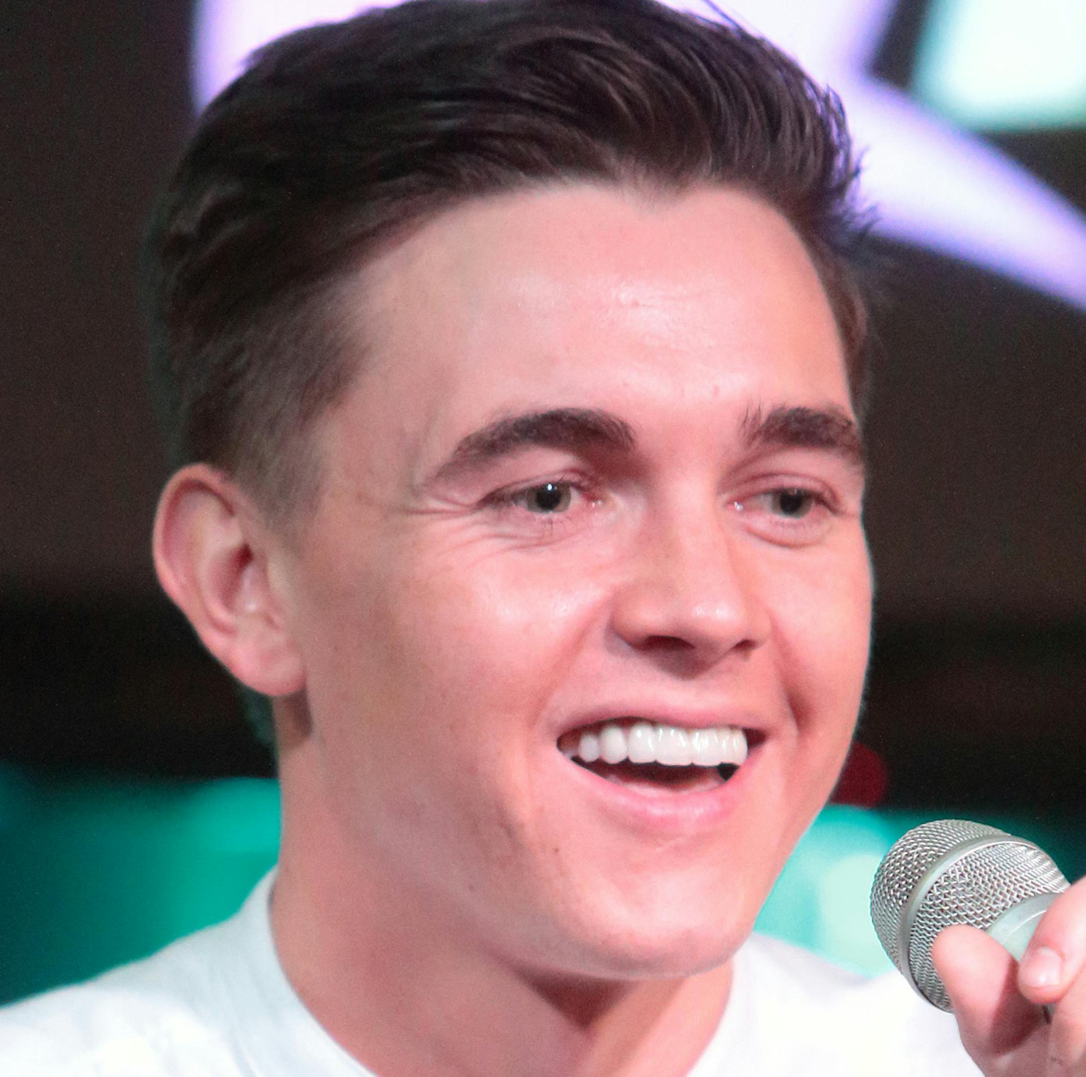 Singer-songwriter and actor Jesse McCartney visits the radio Q102 Performance Theater on Wednesday, June 11, 2014, in Philadelphia. (Photo by Owen Sweeney/Invision/AP) ORG XMIT: MIN2014072116193256