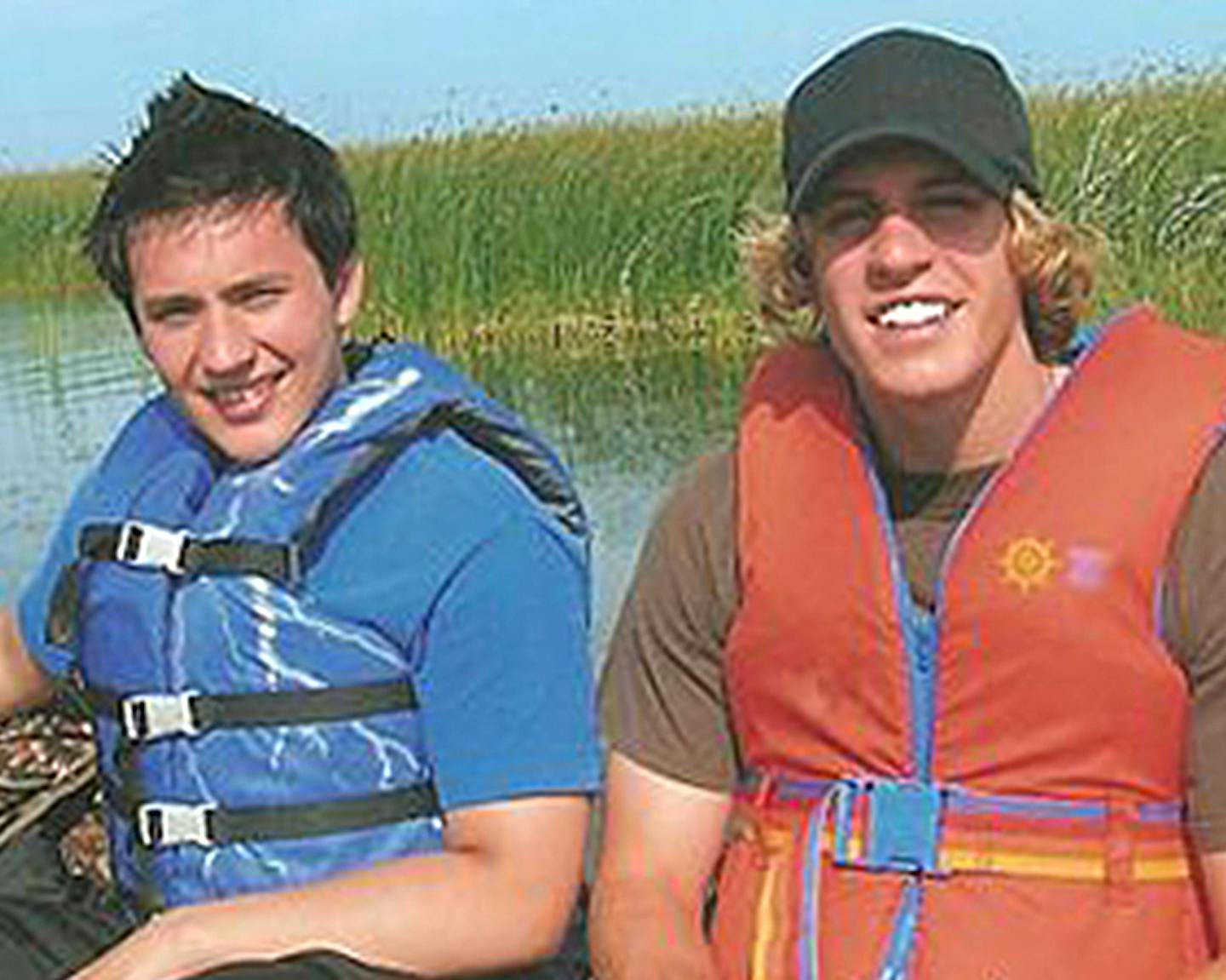 Jared Spurgeon and Tyler Ennis when they were kids, provided by Ennis&#x2019; father.