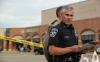 In this file photo, Burnsville Chief of Police Eric Gieseke briefed reporters Monday afternoon about the shooting of two people inside a Dollar Tree i