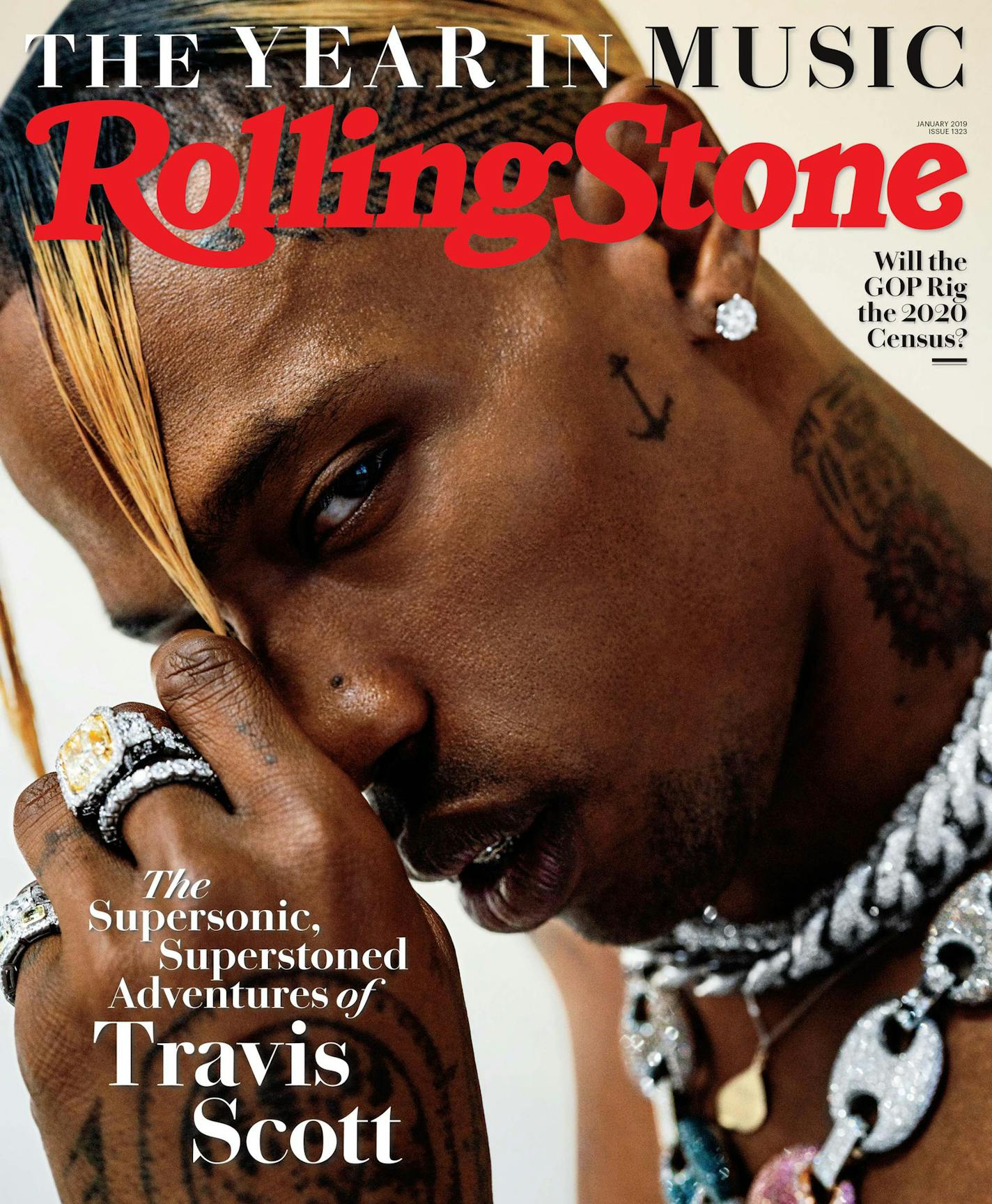 Rolling Stone cover featuring Travis Scott.