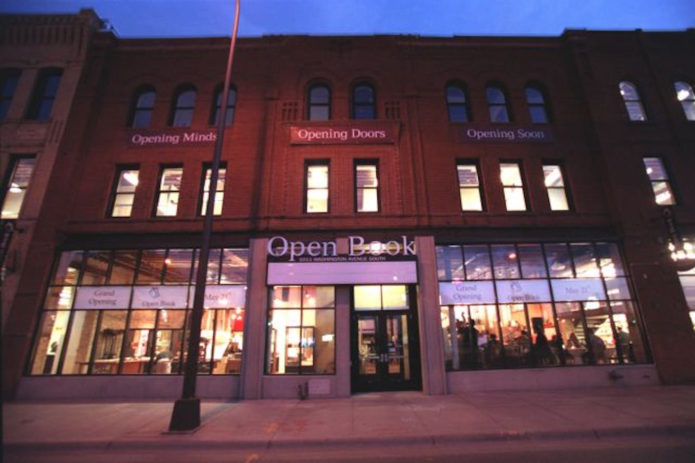 Exterior of Open Book on Washington Ave. in Minneapolis.