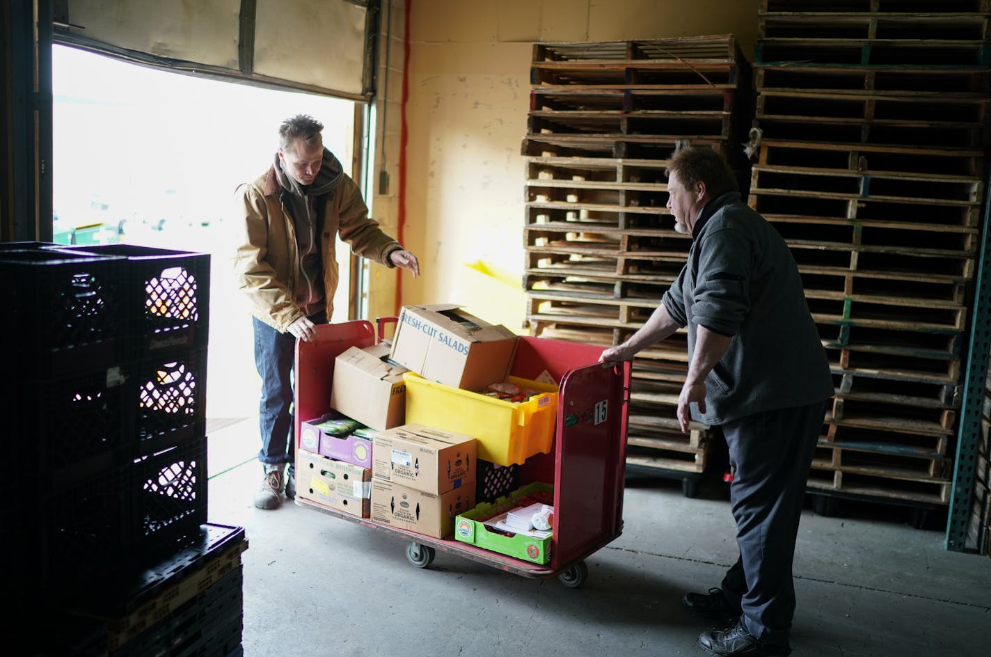 Chris Pangle helped Brian Chaffee load supplies into Brian's van to take the food and supplies back to Pine River on the 360 mile roundtrip. ] GLEN STUBBE &#x2022; glen.stubbe@startribune.com Friday, November 8, 2019 Brian Chaffee, 58, is a resort chef and longtime resident in Pine River. When the federal government shutdown earlier this year threatened access to food assistance to Minnesotans in need, Chaffee and his family (his daughters are social workers and his wife also works in food servi