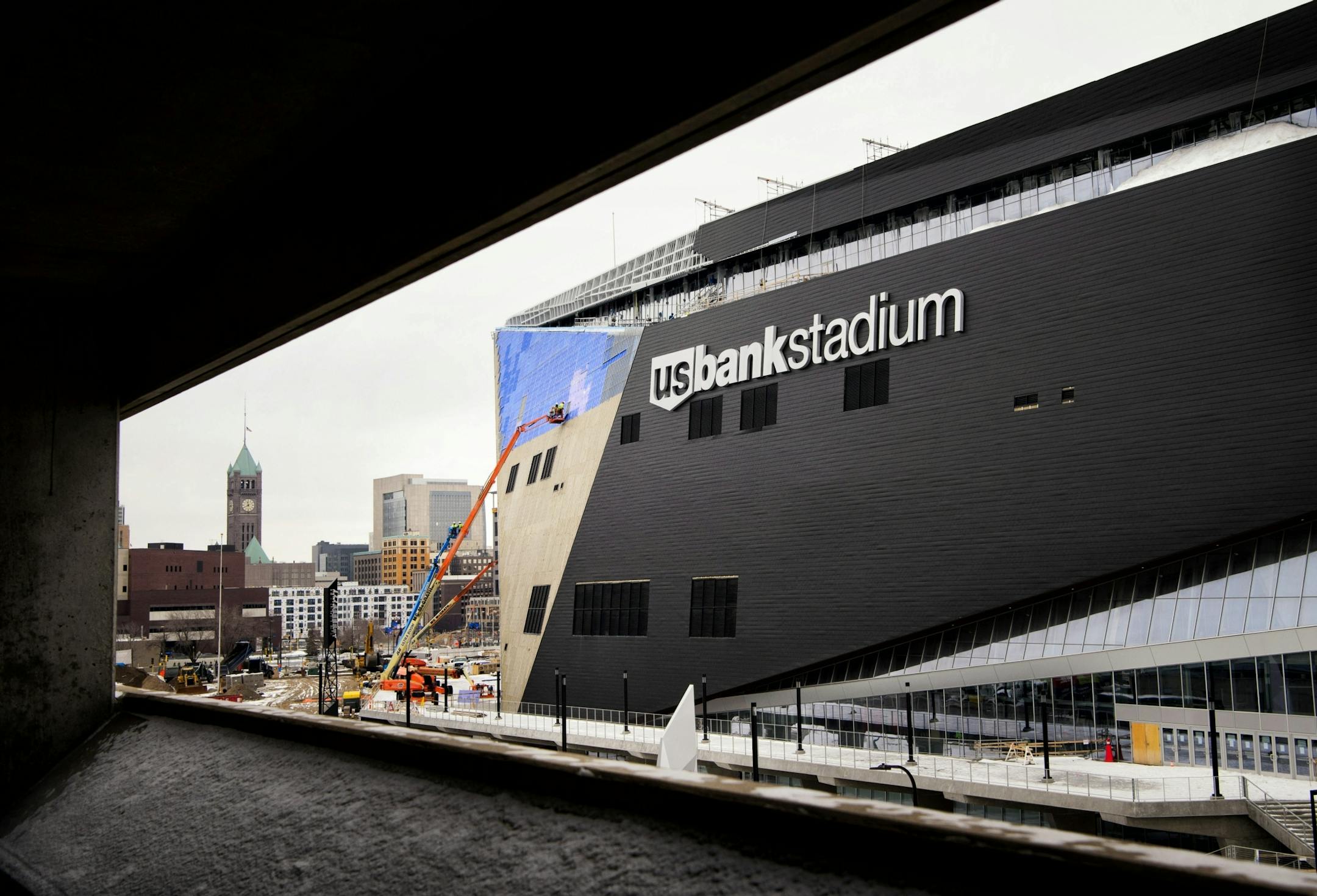 US Bank Stadium where the Minnesota Vikings will play in six months.