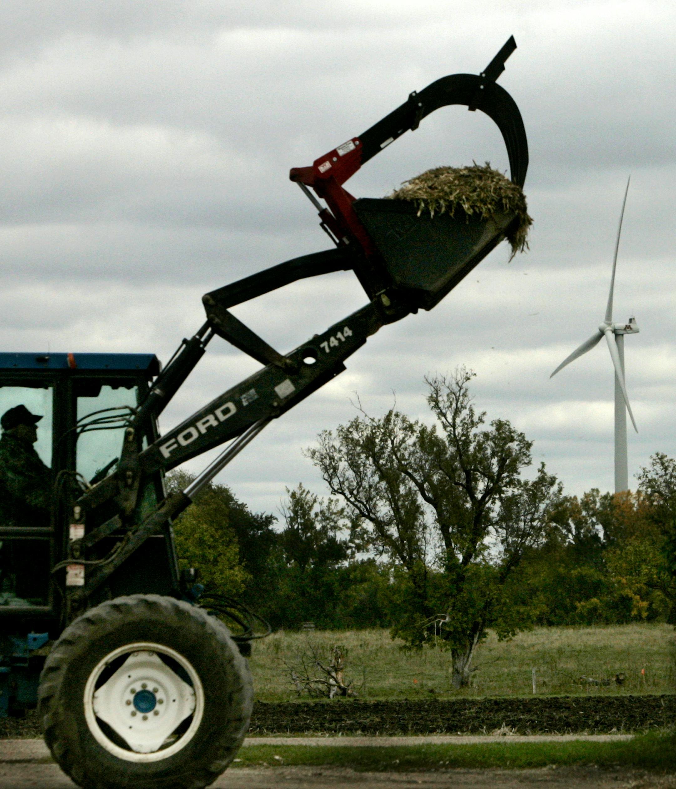 Two windmills, including one shown in this picture from 2008, provide much of the power used on the campus.