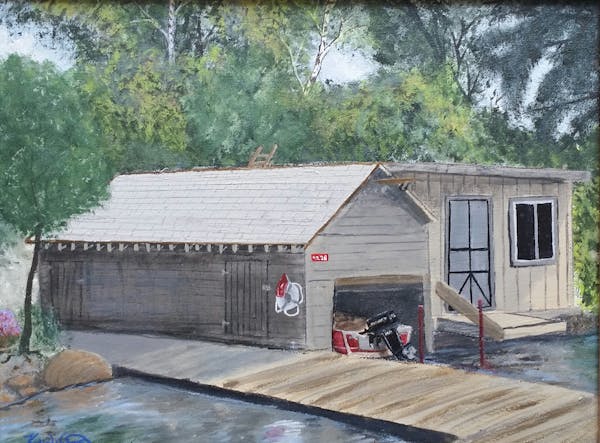Katie Watson cabin painting
