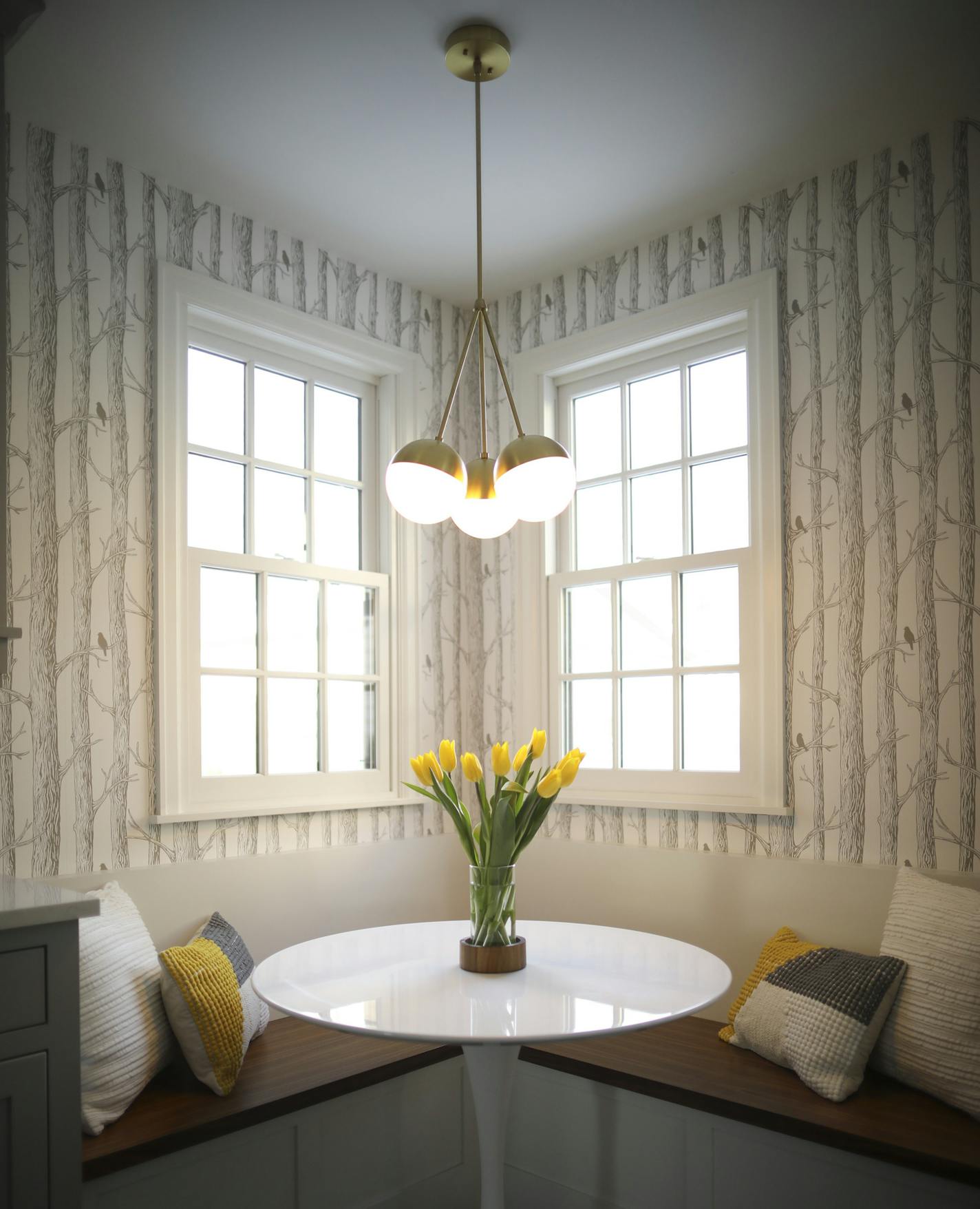 A breakfast nook was added to the Eilefson's kitchen. ] JEFF WHEELER &#xef; jeff.wheeler@startribune.com Marlo & Shawn Eilefson remodeled their south Minneapolis Tudor extensively to make it more livable for their family. They were photographed Tuesday, February 27, 2018 in their home near Lake Nokomis.