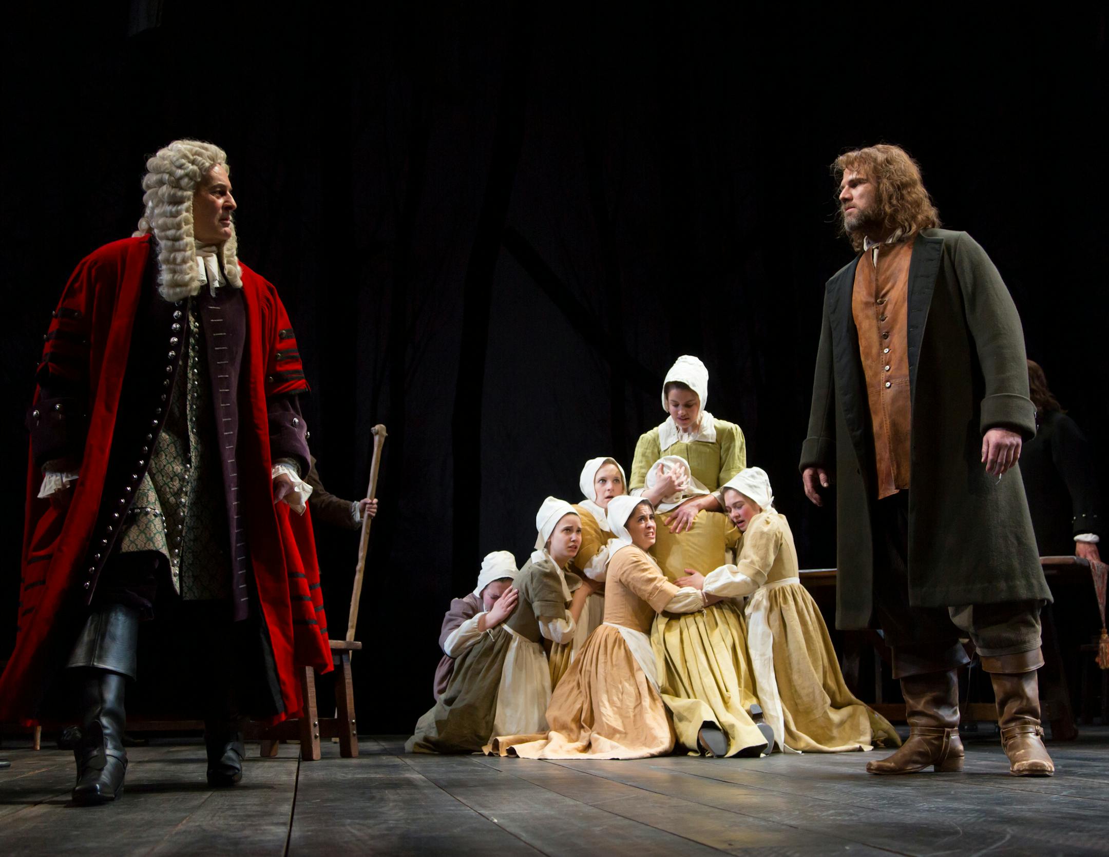 The cast of "The Crucible" at the Guthrie.