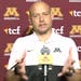 Gophers coach P.J. Fleck spoke to reporters during Monday's video news conference.
