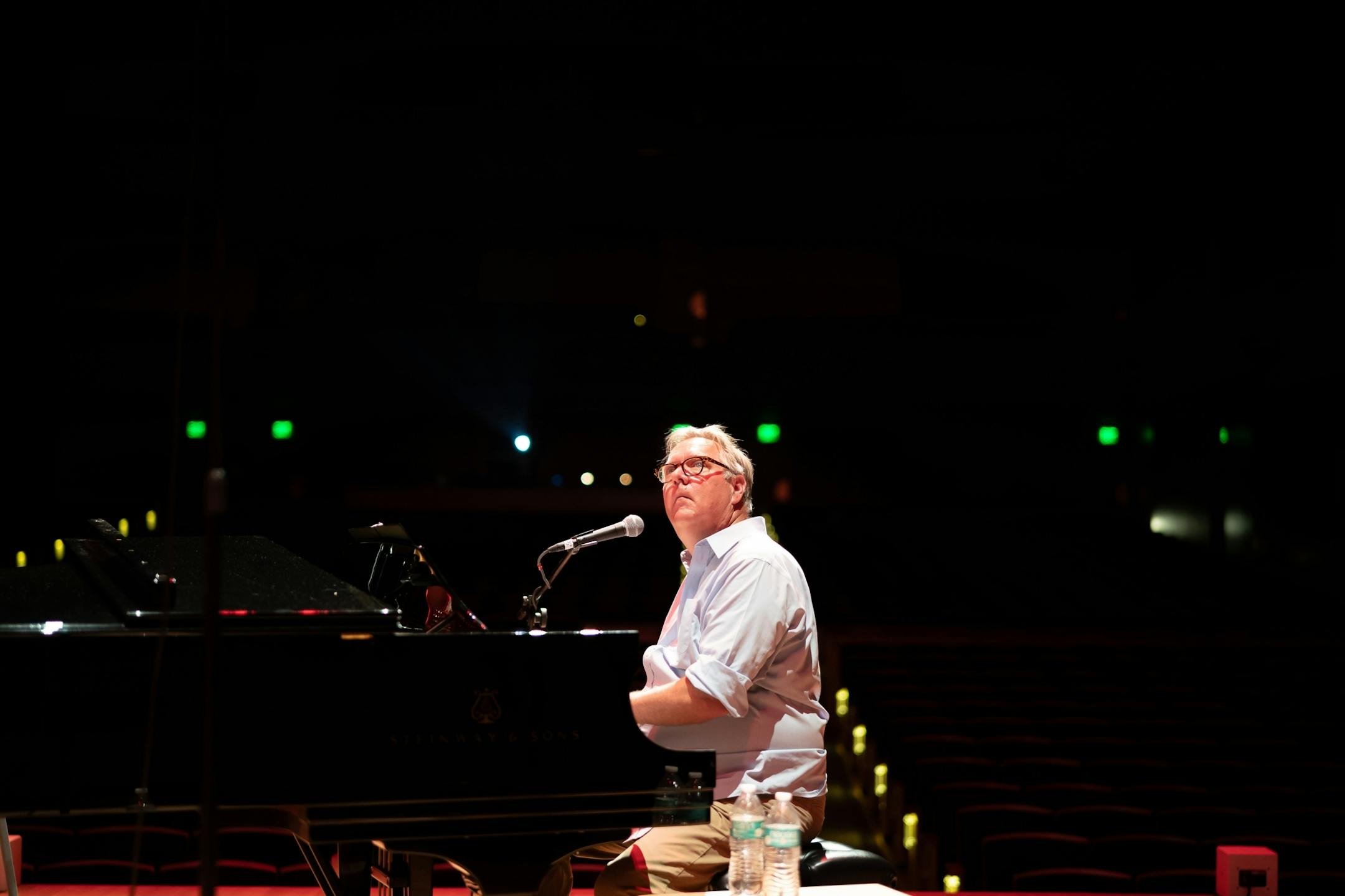 The New Standards rehearsed in Orchestra Hall for evening concert w special guests.