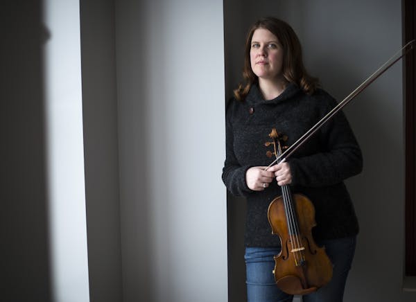 Minnesota Orchestra concertmaster Erin Keefe in the recently remodeled Minneapolis loft she shares with her husband, music director Osmo V&#xe4;nsk&#x