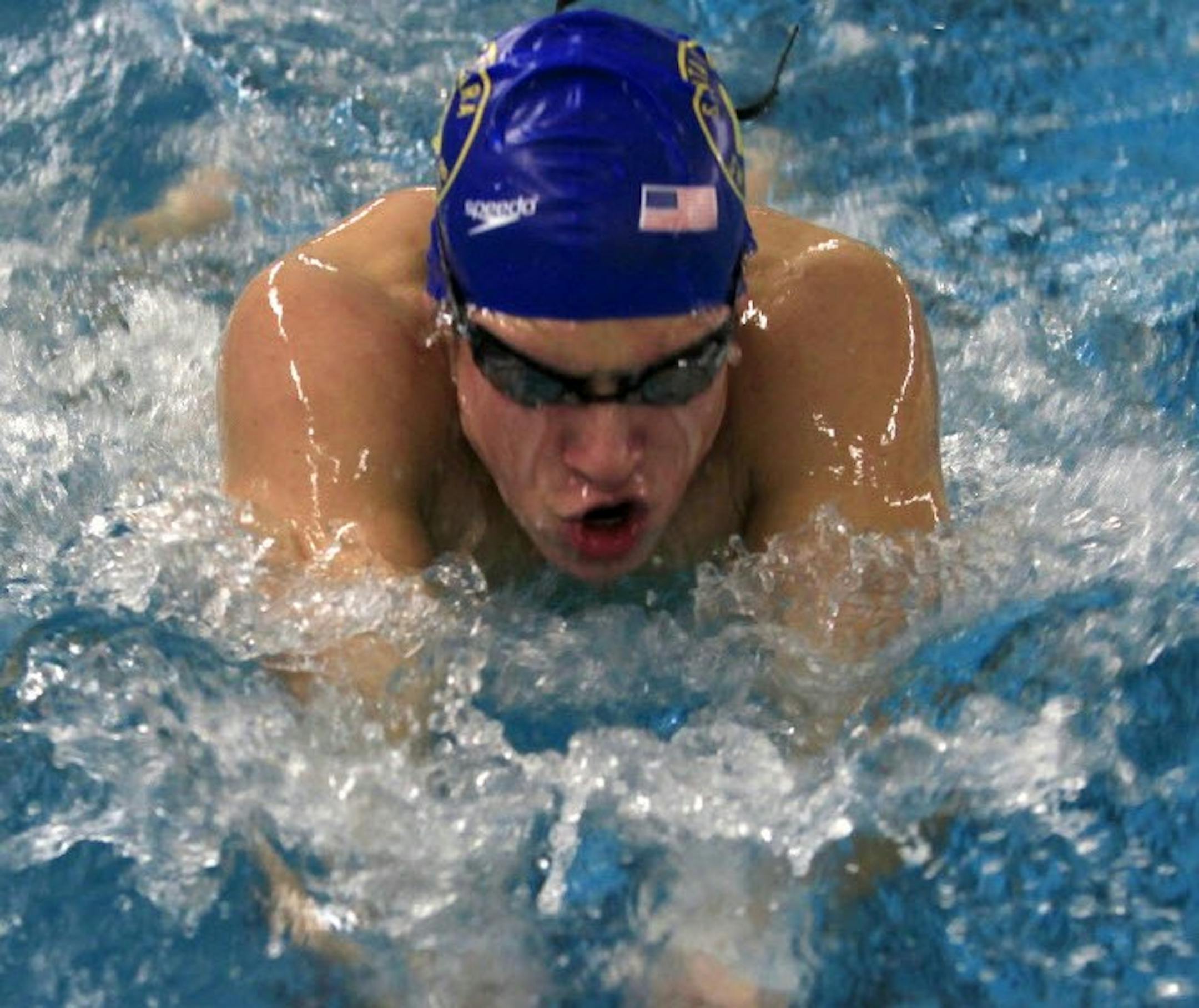 Senior Alex Ambuhl placed 10th in the 100-yard freestyle at last season's state meet and led off a pair of relays. He used to dive, as well, qualifying for state in the 1-meter event as a sophomore. Photo by Joel Koyama • jkoyama@startribune.com