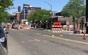 7th Street W. in downtown St. Paul will be partly closed for much of the summer, as crews repair damage from a sinkhole.