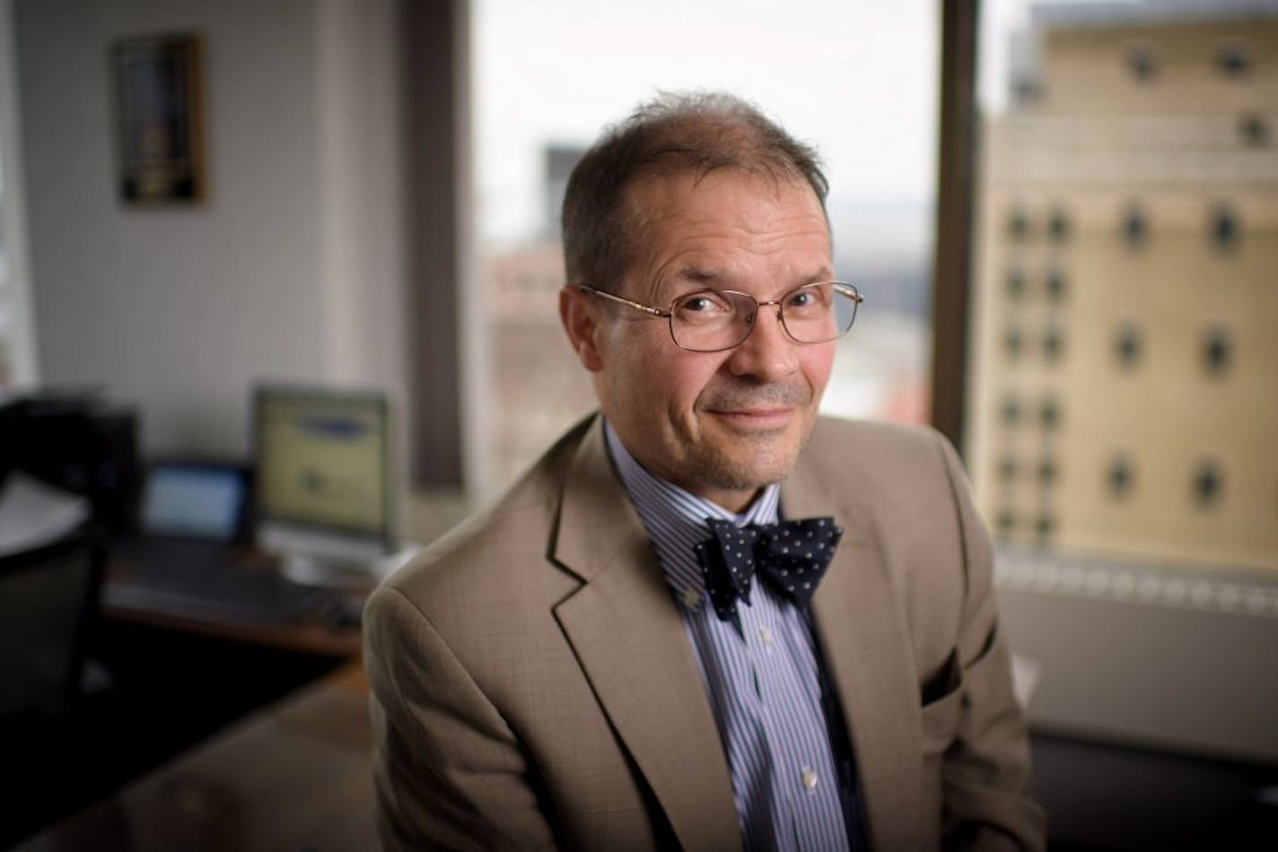 Attorney Jim Fleming, Ramsey County's Chief Public Defender in his St. Paul office.