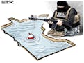 Sack cartoon: ISIL arrests