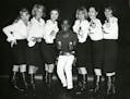 Sammy Davis Jr. takes aim in a backstage photo with his dancers in the "American Masters" documentary "Sammy Davis Jr.: I've Gotta Be Me."
credit: The