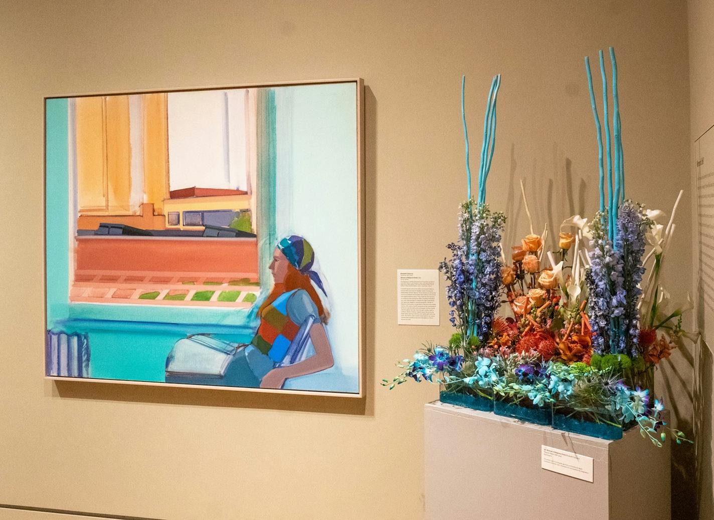 View of "Art in Bloom 2022" installed at Minneapolis Institute of Art. Exhibition on view at Mia April 28, 2022 - May 1, 2022. Presented by the Fiends of the Institute.