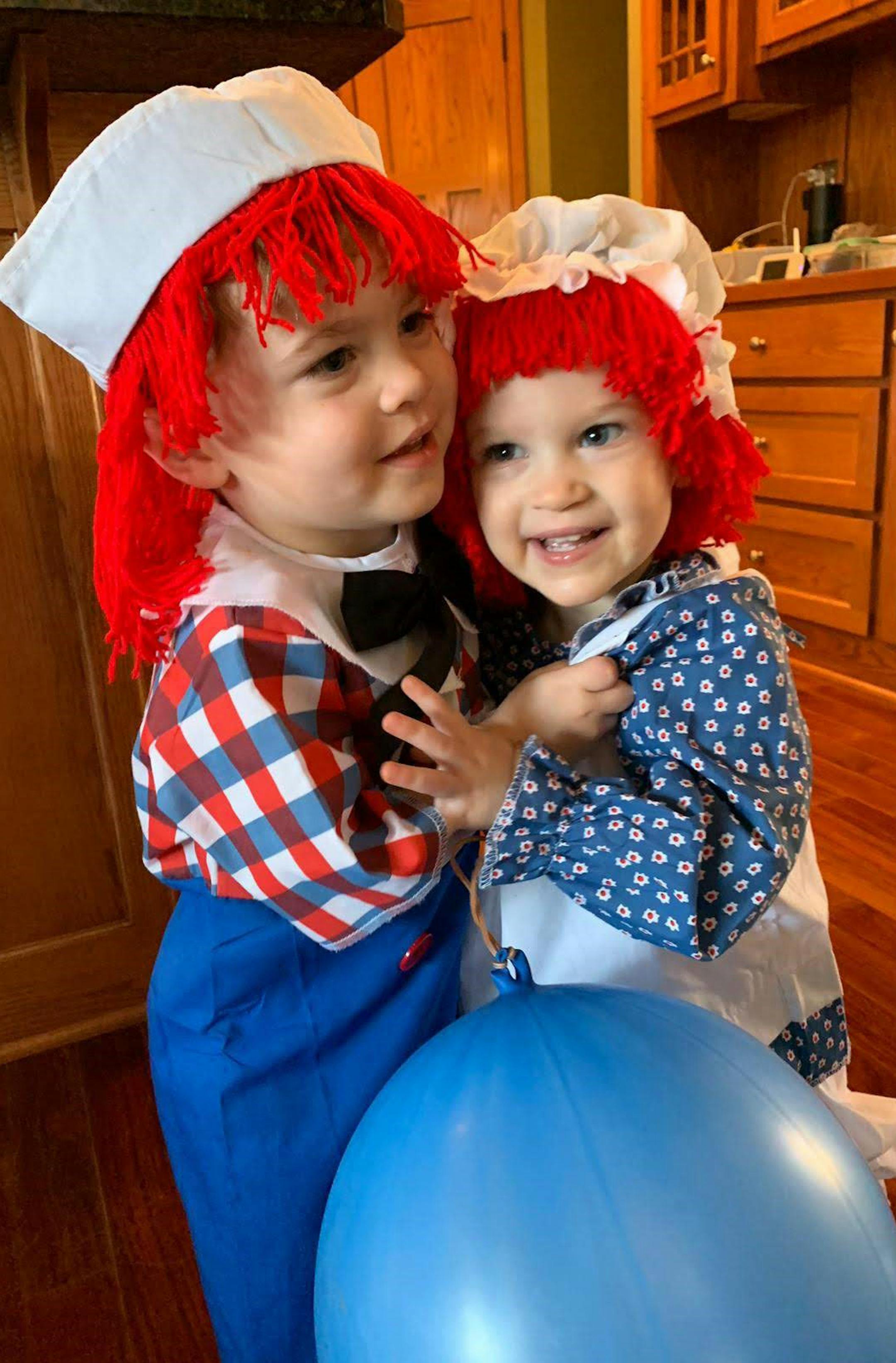 "Happiness is celebrating your second birthday with a Raggedy Ann and Andy party." These are our grandchildren on their second birthday.
Rich and Phyllis Sandberg
3087 Avon St N
Roseville, MN 55113