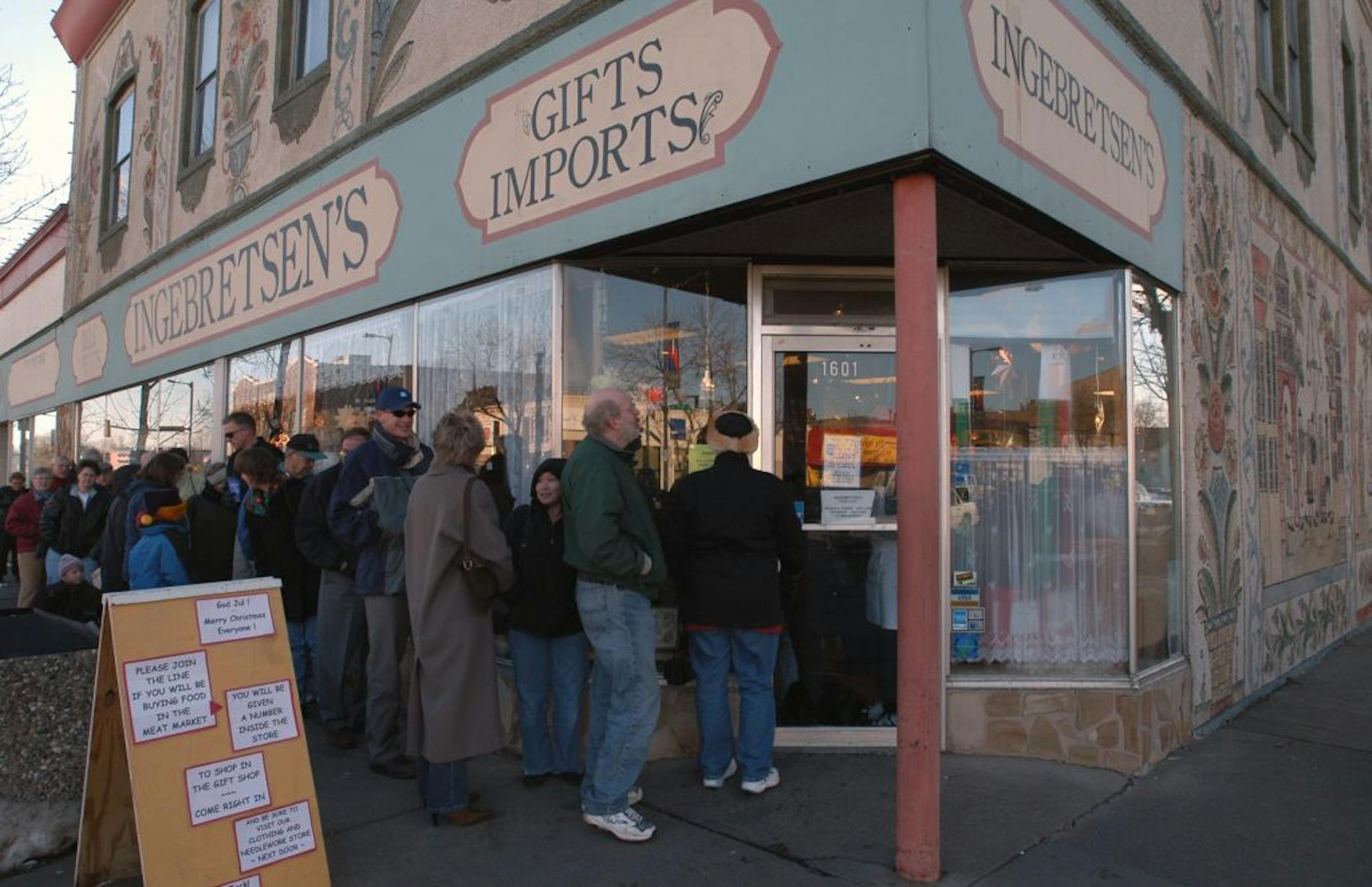 Ingebretsen's, the Scandinavian landmark store on Lake Street in Minneapolis, in 2003.