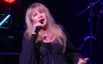 This image made from video shows singer Stevie Nicks singing "Rhiannon" during a surprise performance after the curtain call for the musical "School o